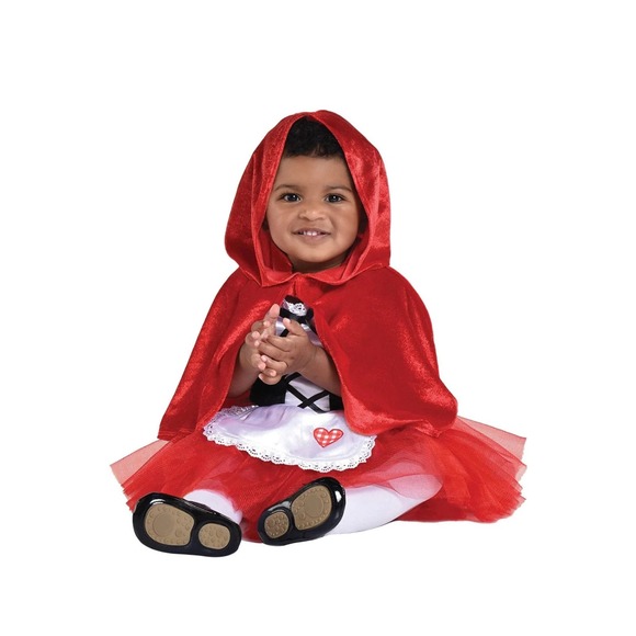 Infant Little Red Riding Hood 12-24 Month Halloween Costume Tutu Cape up to 30lb - Picture 2 of 5